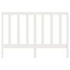 vidaXL Bed Headboard White 126x4x100 cm Solid Wood Pine