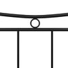 vidaXL Bed Frame without Mattress Black Metal 120x200 cm