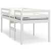 vidaXL High Sleeper Bed without Mattress White 90x190 cm Single Solid Wood Pine