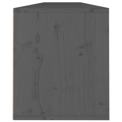 vidaXL Wall Cabinets 2 pcs Grey 100x30x35 cm Solid Wood Pine