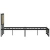 vidaXL Metal Bed Frame without Mattress Sonoma Oak 150x200 cm King Size