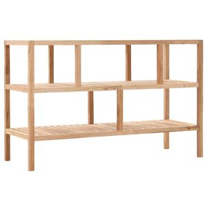 vidaXL Storage Shelf | Natural Walnut | Solid walnut wood | Medium