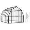 vidaXL Greenhouse with Base Frame Anthracite 9.53 m&sup2; Aluminium