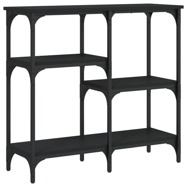 vidaXL Console Table Black 80x29x75 cm Engineered Wood