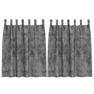 vidaXL Velvet Curtains 2 pcs Grey 140 x 140 cm Velvet