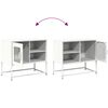 vidaXL TV Cabinet White 68x39x60.5 cm Steel