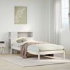 vidaXL Bookcase Bed without Mattress White 75x190 cm Small Single Solid Wood Pine