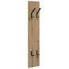 vidaXL Wall-Mounted Coat Rack Artisan Oak 20 x 1.5 x 100 cm