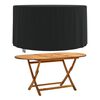 vidaXL Garden Furniture Cover Round Black &Oslash; 157x71 cm 420D Oxford