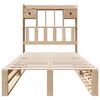 vidaXL Bookcase Bed without Mattress 75x190 cm Small Single Solid Wood Pine