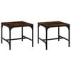 vidaXL Side Tables 2 pcs Smoked Oak 40x40x35 cm Engineered Wood
