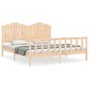 vidaXL Bed Frame without Mattress Solid Wood Pine