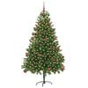 vidaXL Christmas Tree with 300 LEDs with Stand Green 180 cm PE