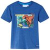 vidaXL Kids'T-shirt Dark Blue Melange 140