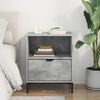 vidaXL Bedside Table Concrete grey 49 x 36 x 61 cm Engineered wood