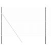 vidaXL Fence Post 2 pcs Grey Powder-coated steel