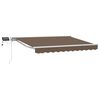 vidaXL Manual Awning Frame with LEDs Taupe 3.5 x 2 m