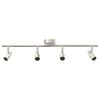 vidaXL Ceiling Spotlight Brushed Nickel 70 x 9 x 12.5 cm Steel