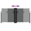 vidaXL Retractable Side Awning Anthracite 120x1000 cm