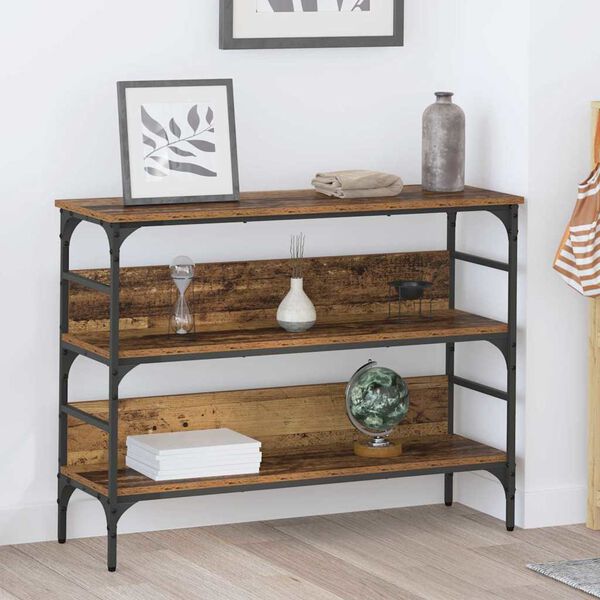 vidaXL Console Table Old Wood 100 x 32 x 75 cm Engineered wood