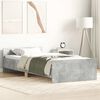 vidaXL Bed Frame without Mattress Concrete Grey 90x190 cm
