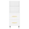 vidaXL Highboard White 34.5x34x180 cm Engineered Wood