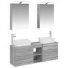 vidaXL Bathroom Furniture Set 5 pcs Grey Sonoma