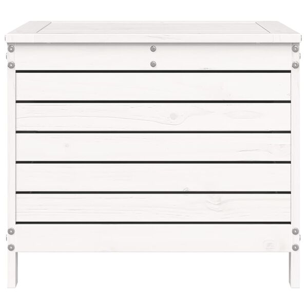 vidaXL Garden Footstool White 62x63.5x53.5 cm Solid Wood Pine