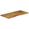 vidaXL Table Top 100x60x2.5 cm Live Edge Solid Wood Mango