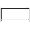 vidaXL Console Table Transparent 160x35x75 cm Tempered Glass