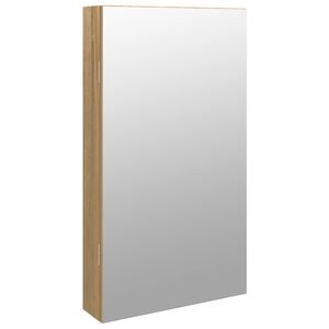 vidaXL Mirror Jewellery Cabinet with LED Lights Wall Mounted