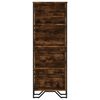 vidaXL Bookcase Smoked Oak 50x31x137.5 cm Engineered Wood