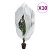 vidaXL Plant Fleece Covers with Zip 10 pcs 70 g/m&sup2; 1.2x1.8 m