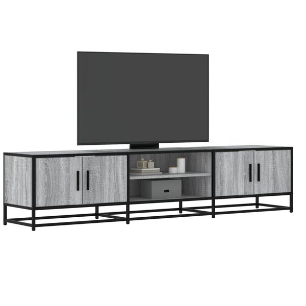 vidaXL TV Cabinet Grey Sonoma 180x35x41 cm Engineered Wood