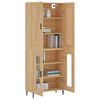 vidaXL Highboard Sonoma Oak 69.5x34x180 cm Engineered Wood