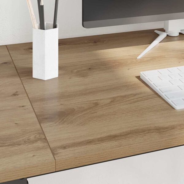 vidaXL Desk Artisan Oak 120 x 50 x 75 cm Engineered Wood