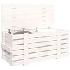 vidaXL Storage Box White 91x40.5x42 cm Solid Wood Pine
