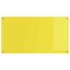 vidaXL Kitchen Backsplash 2 pcs Yellow 110 x 60 cm Tempered Glass