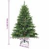 vidaXL Artificial Christmas Tree with 150 LEDs Green 150 cm PE and PVC