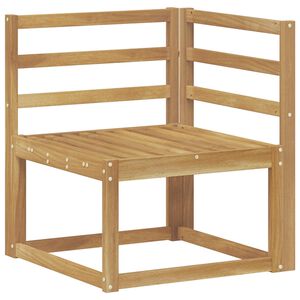 vidaXL Outdoor Corner Sofa Solid Acacia Wood White 63 x 63 x 73 cm