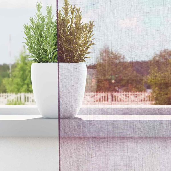 vidaXL Voile Curtains with Loops 2 pcs Purple 140x260 cm