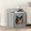 vidaXL Cat House Grey Sonoma 42.5 x 40 x 53.5 cm Engineered Wood