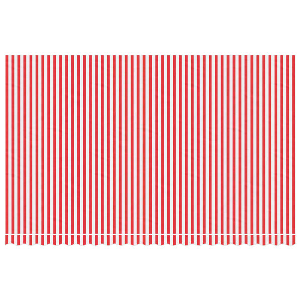 vidaXL Replacement Fabric for Awning Red and White Stripe 5x3 m
