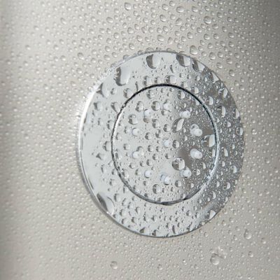 SCHÜTTE Shower Panel SANSIBAR Stainless Steel Colour