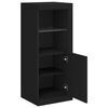 vidaXL Sideboard with LED Lights Black 41x37x100 cm