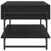 vidaXL Coffee Table Black 90x50x45 cm Engineered Wood