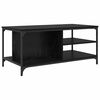 vidaXL Coffee Table Black Oak 100 x 50 x 45 cm Engineered Wood
