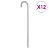 vidaXL Tent Pegs 12 pcs 41.5 cm &Oslash;12 mm Galvanised Steel