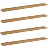 vidaXL Wall Shelf 4 pcs Brown 100 x 9 x 3 cm Engineered Wood