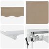 vidaXL Electric Retractable Awning Beige 3.5 x 2.5 m